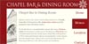Thumbnail for Chapel Bar and Dining Room website